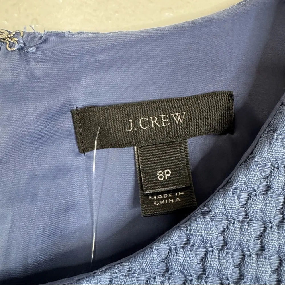 J.‎ Crew NWT Portfolio Dress in Blue Size 8 Petite - Image 3