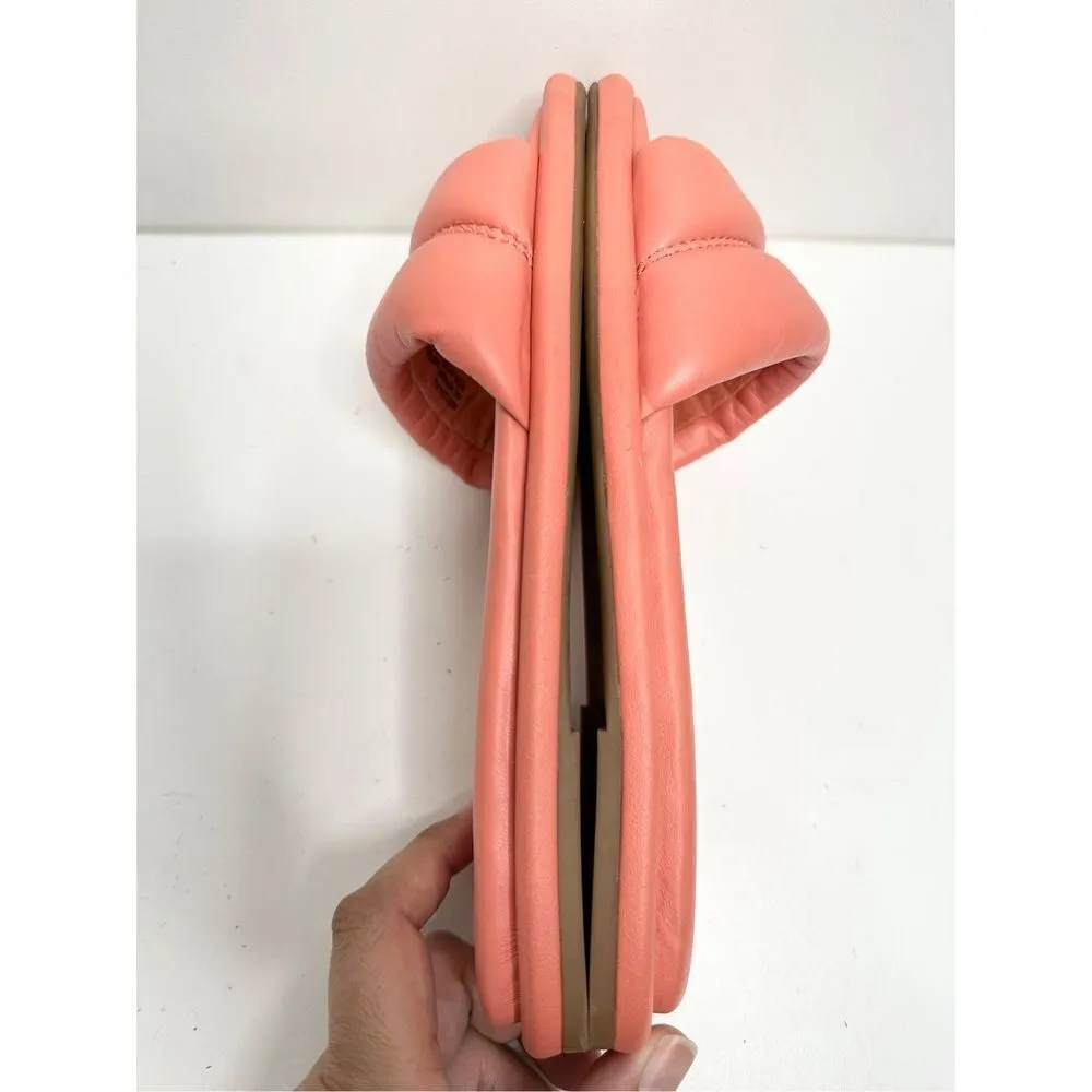 Nordstrom Rack Sandals Womens Size 6 Slip On Coral Slides - Image 8