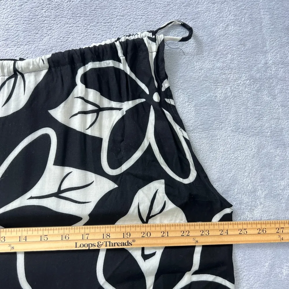 Hula Bay Maxi Dress Floral Sleeveless Rayon Black White 3XL Island Girl Tropical Size undefined - Image 7