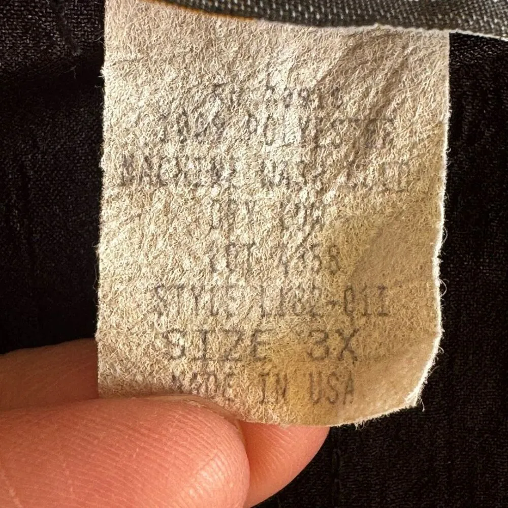 Vintage Silver Threads Magic Line Color Block Quarter Zip Pull Over Sz 3X #2391 Black - Image 8