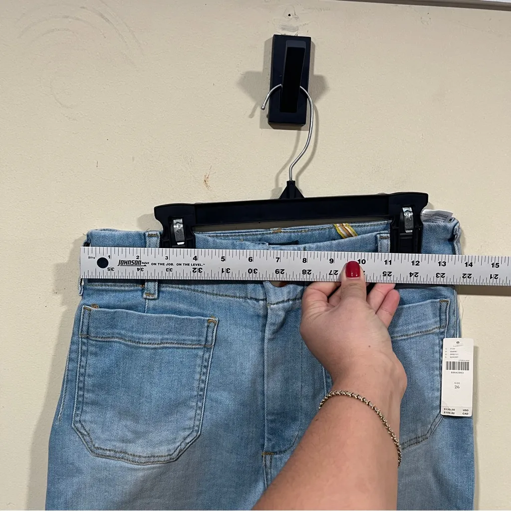 NWT The Colette Crop High-Rise Wide-Leg Jeans by Maeve size 26 Anthropologie - Image 8