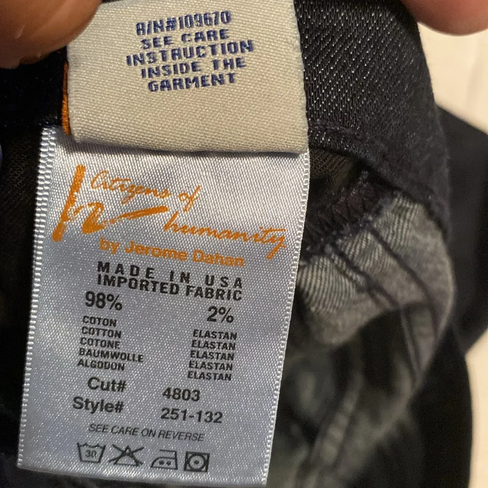 Citizens of Humanity Jeans Women’s Size 27 Hutton #251 Hi-Rise Stretch Wide Leg - Image 9