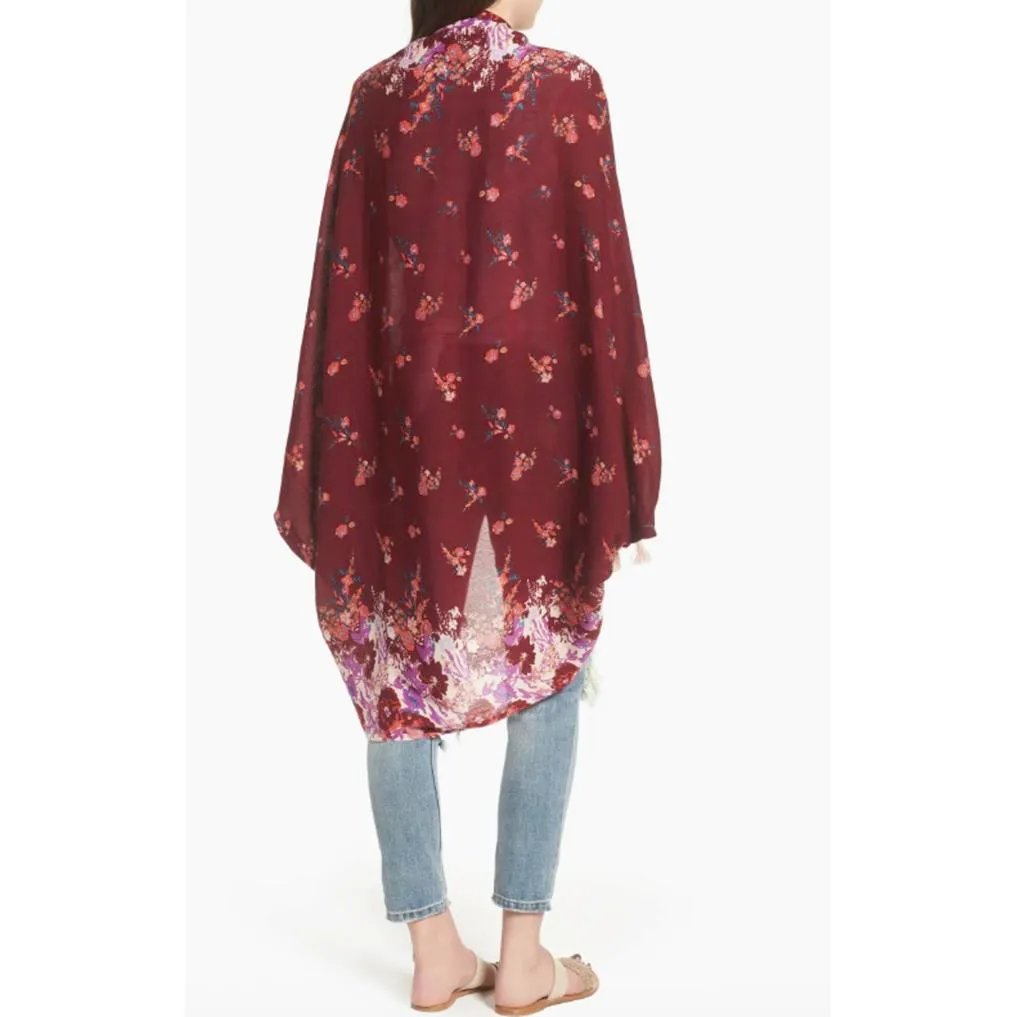 Free People Purple Intimately Bali Wrapped In Blooms Shawl - Size - O/S - Image 2