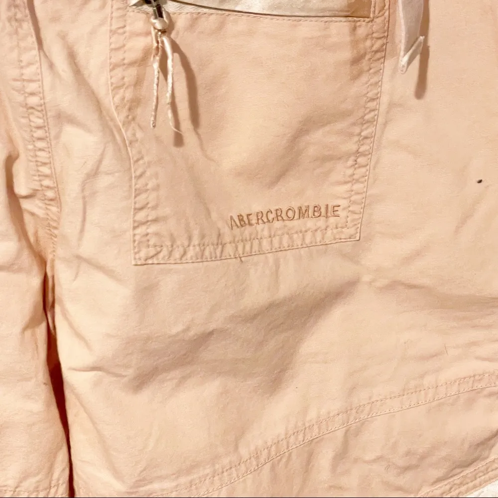 Abercrombie & Fitch Small Light Pink Y2K Cargo Cropped Cotton Pant Capri - Image 4