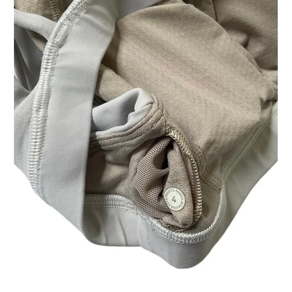 Lululemon Sportsbra Women Size 4 Grayish White Activewear Yoga 10-746 - Image 8