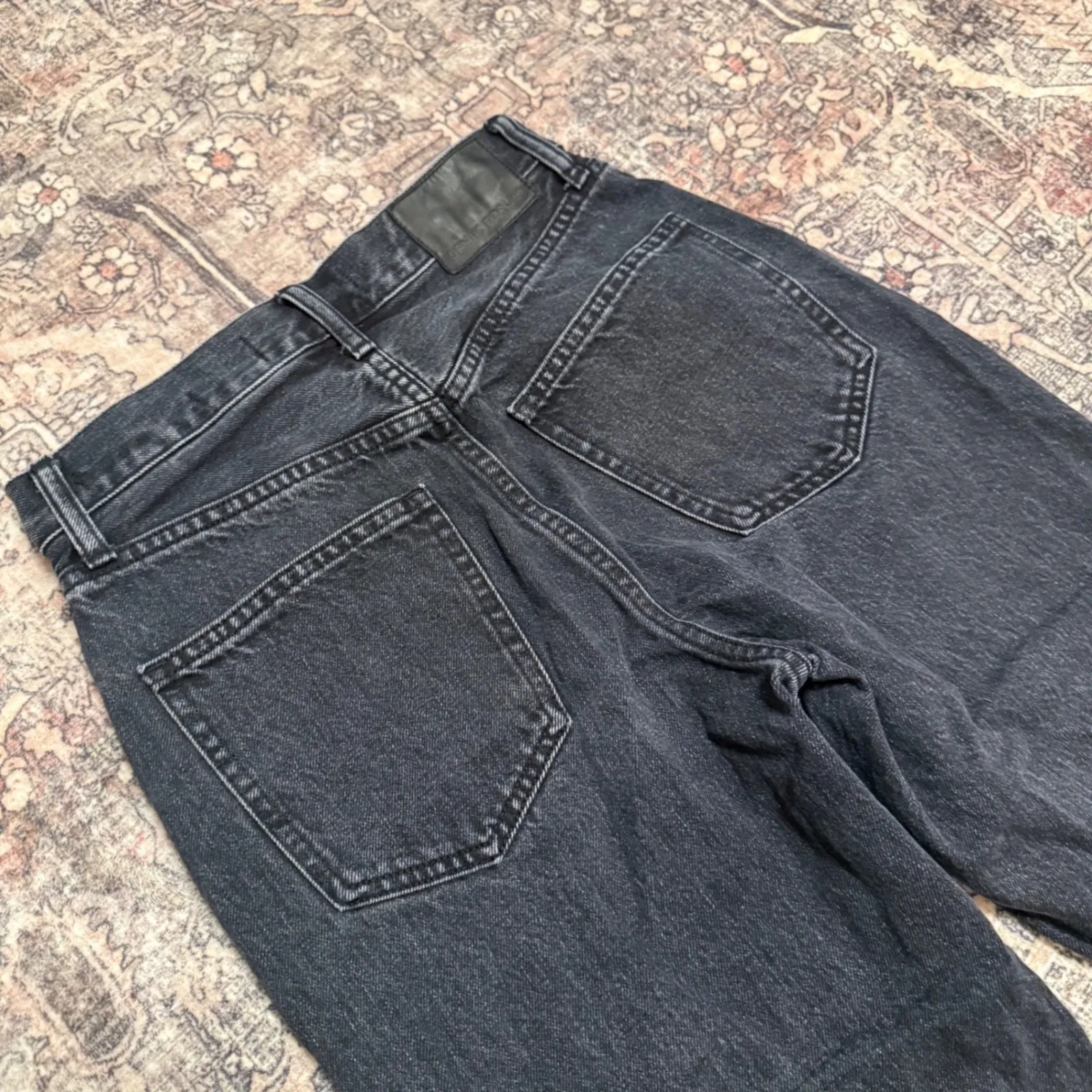 Aritzia Denim Forum Joni High Rise Loose Jeans – Black Wash – Size 24 / 29L - Image 6