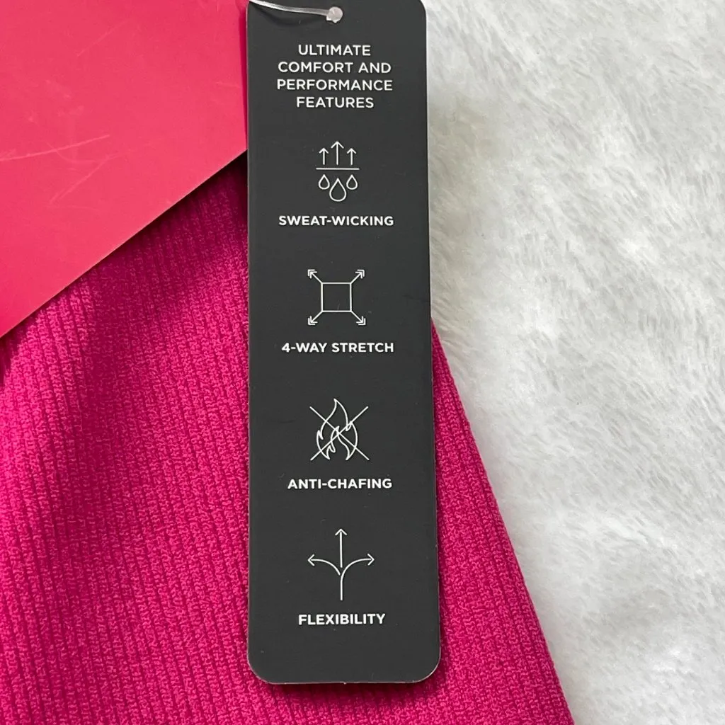 Ryka High Waisted Seamless Bike Shorts Women's Size XL Anti Chafing Ribbed NEW - Image 6