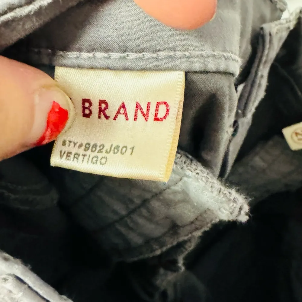 J Brand Jeans Womens Size 27 Gray Moto Skinny Zipper Legs Stretch Crop Vin grey - Image 5