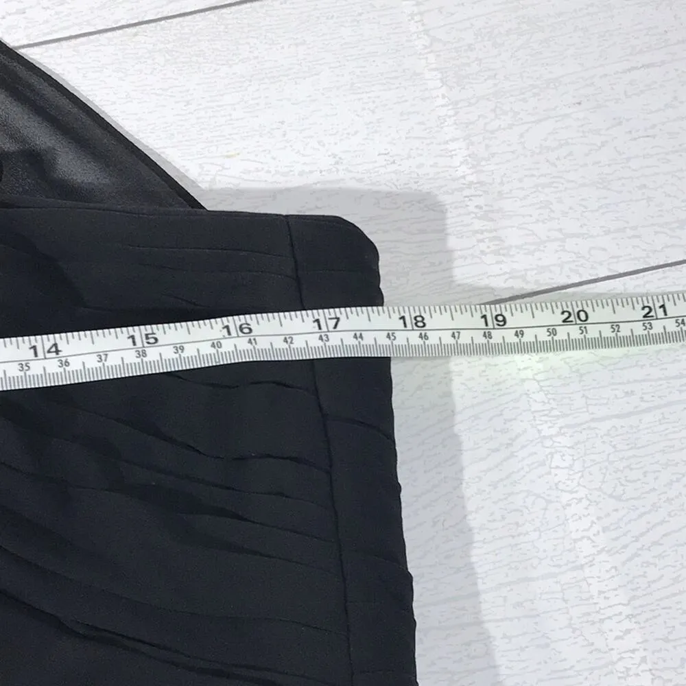 CAMILLE LA VIE Black Halter Collar Floor Length Evening Gown - Image 7