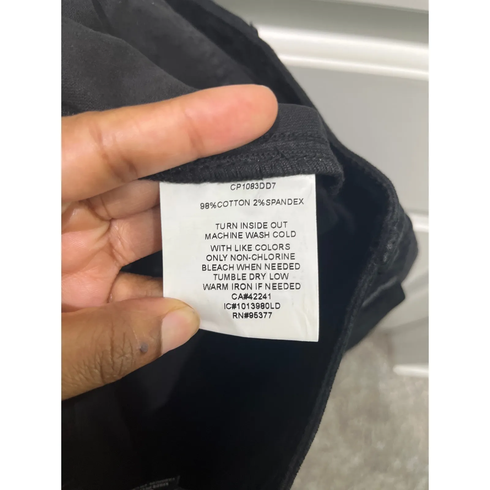 NWT Anthropologie Sanctuary Black Velveteen Boot Cut Pants Sz 27 - Image 5