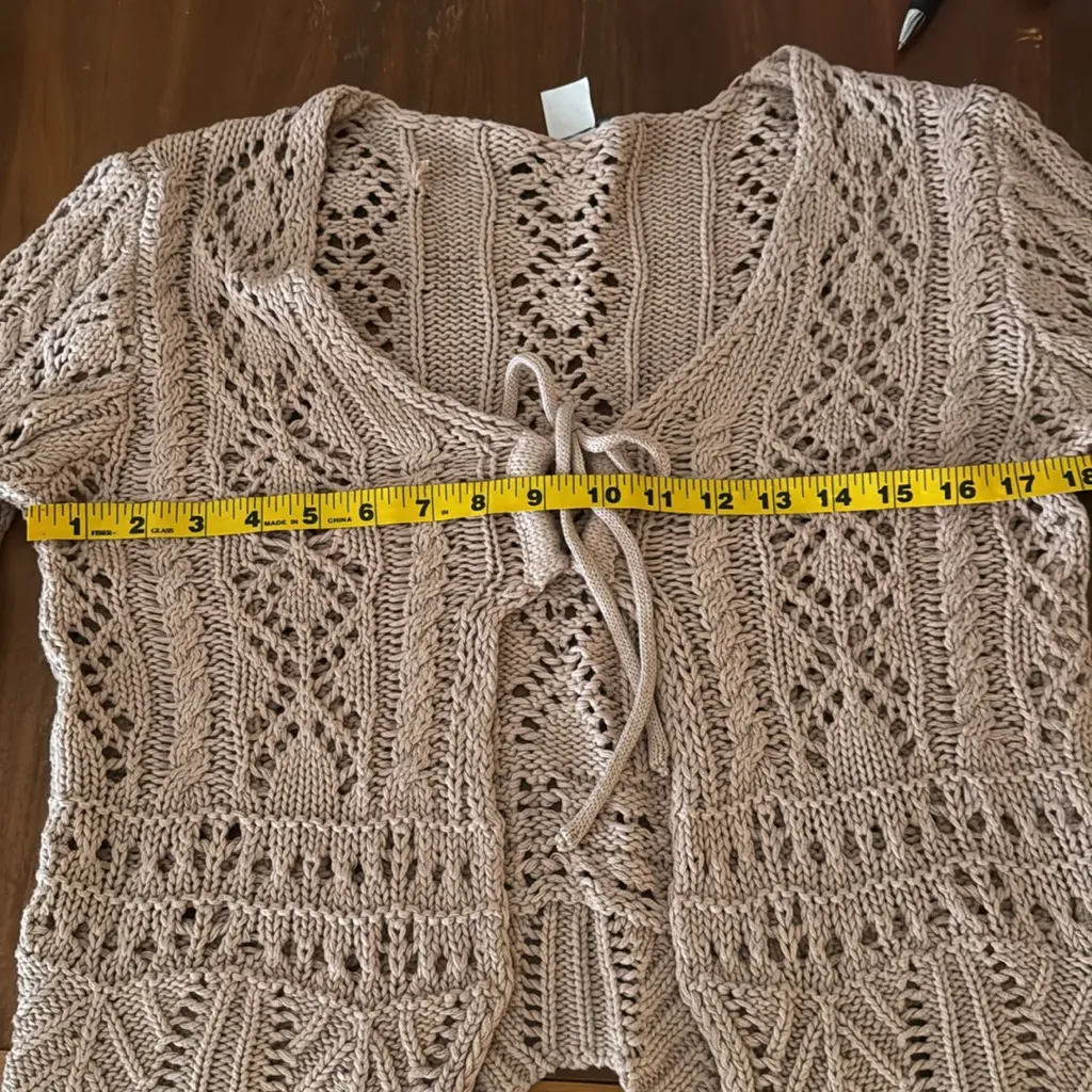 VENUS Tan Cardigan Sweater with Flared sleeves! - Image 7