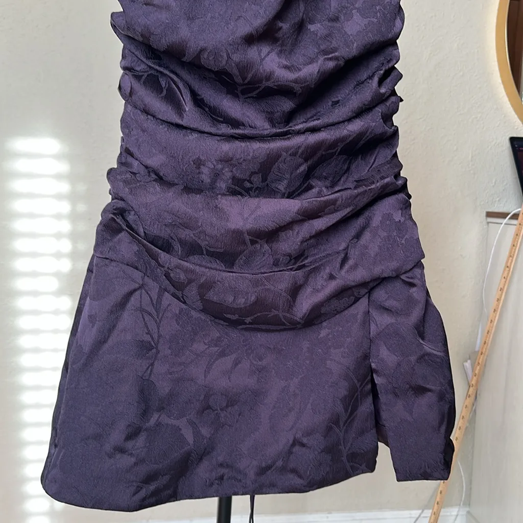 House of CB‎ 'Melia' Night Shade Floral Jacquard Minidress NWOT size XL - Image 11