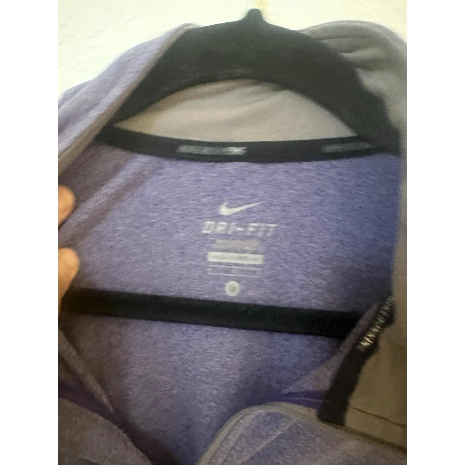 Nike Element Dri-Fit Long Sleeve 1/4 Zip Pullover Reflective Blue Gray Womens M‎ - Image 4