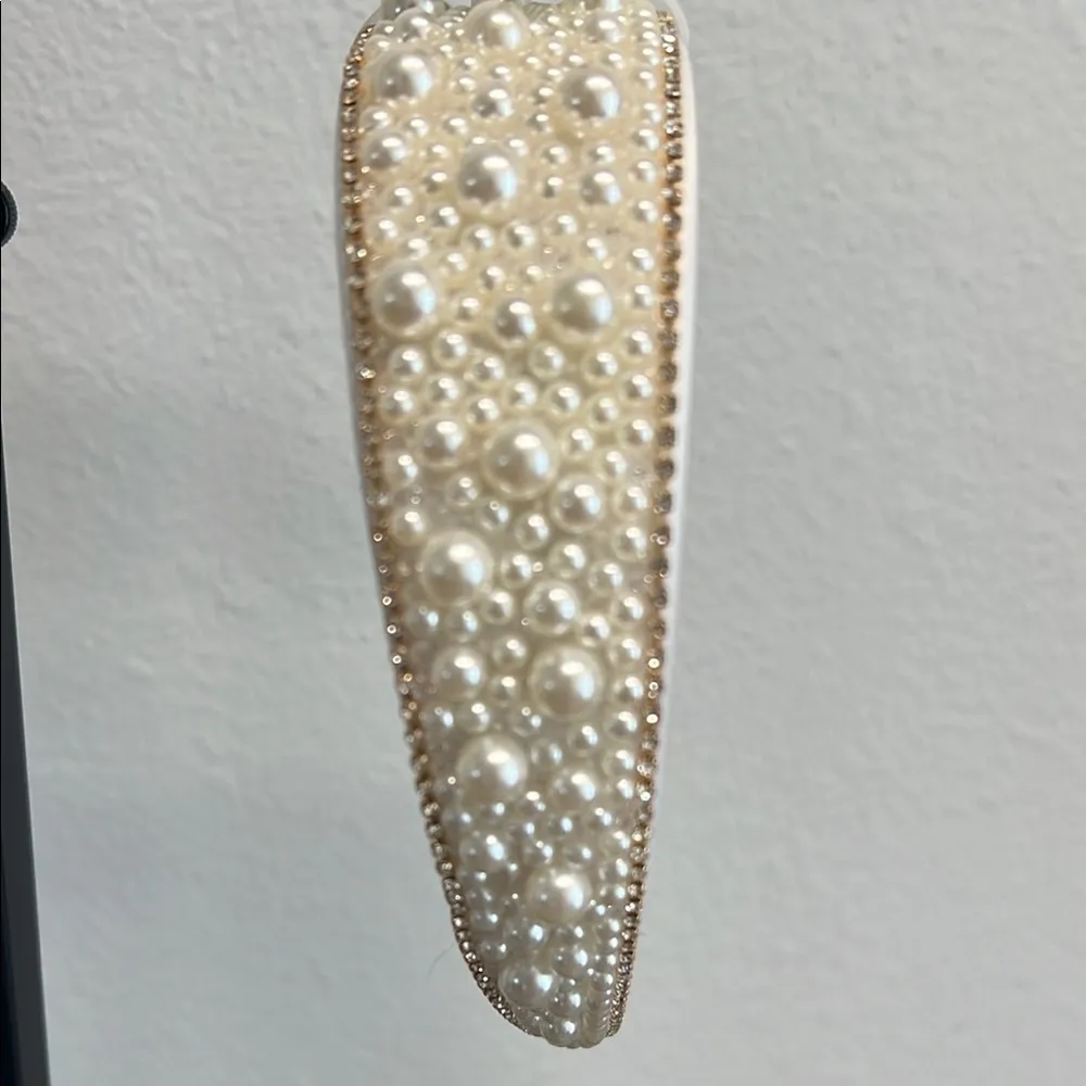 Piper K Cream Beaded Headband - Image 3