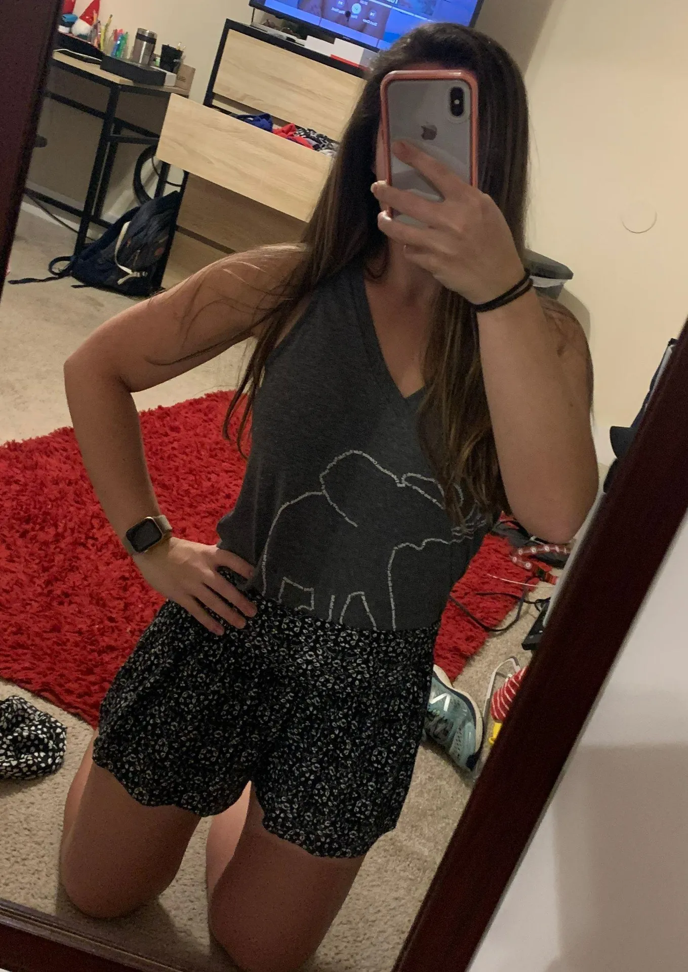 American Eagle Flowy Party High Waisted Shorts - Image 7