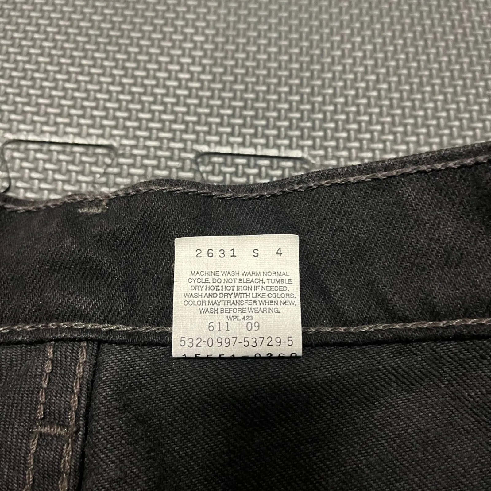 LEVI'S 550 Vintage Deadstock black tapered straight leg mom relaxed jeans size 8 - Image 6