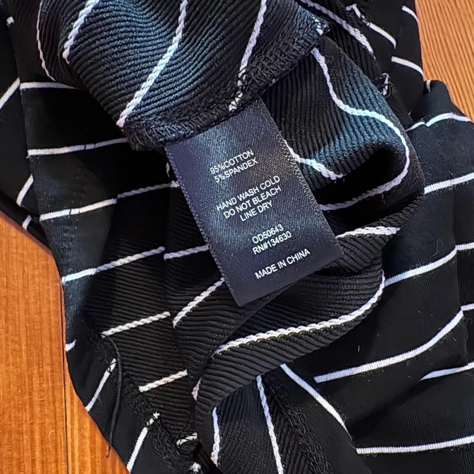 Anthropologie Sunday Brooklyn Black White‎ Striped Wrap Dress Bell Sleeve Small - Image 6