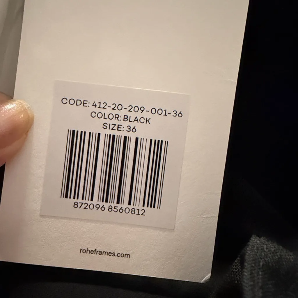 Rohe Tulip crepe pleated structured corset top 36 NEW Black - Image 6