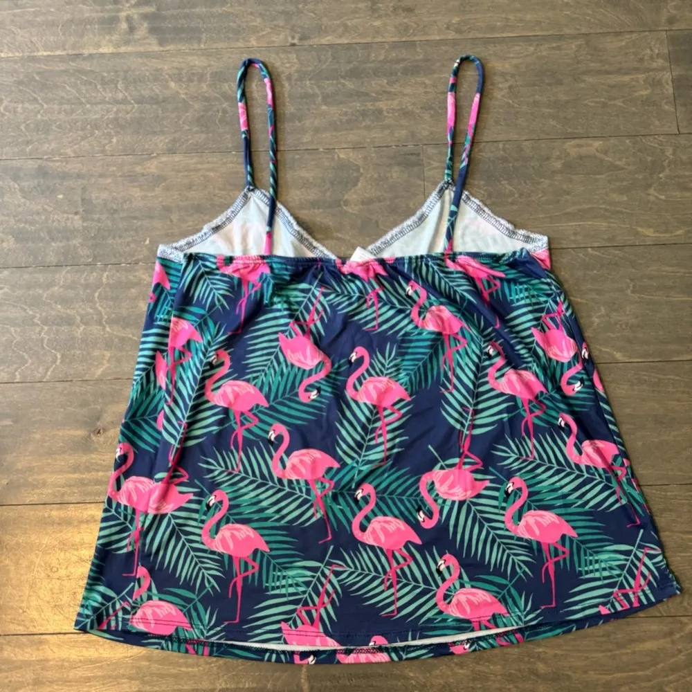 Flamingo Tank Top & Shorts Sleep Set Pink Size XL - Image 5