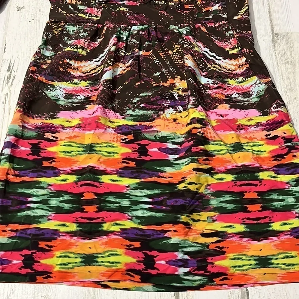 Charlie Jade Silk Dress Size L - Image 2