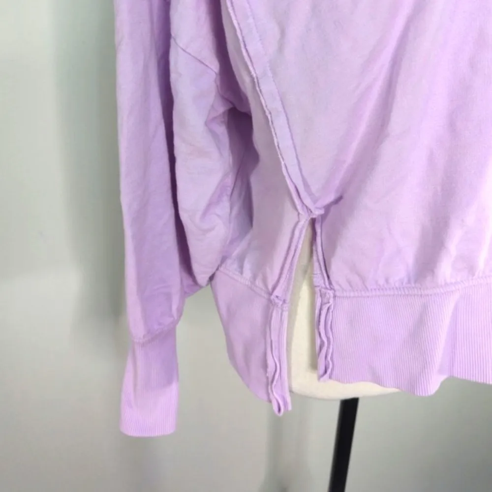 Anthropologie Pilcro Pintuck Sweatshirt Lavender XS‎ NWT - Image 5