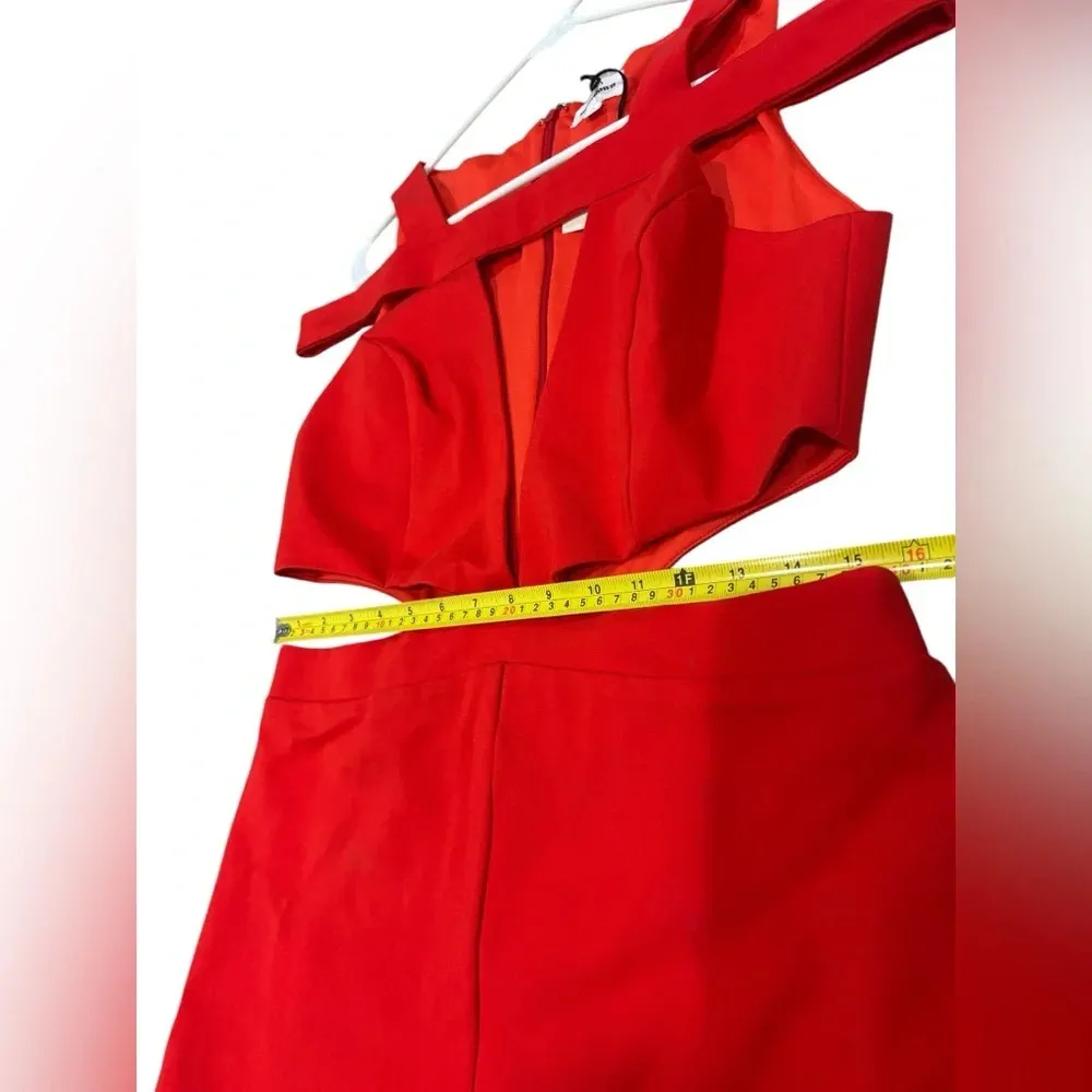 NEW! Revolve SUPERDOWN Alondra Cutout Romper in Red XL - Image 8