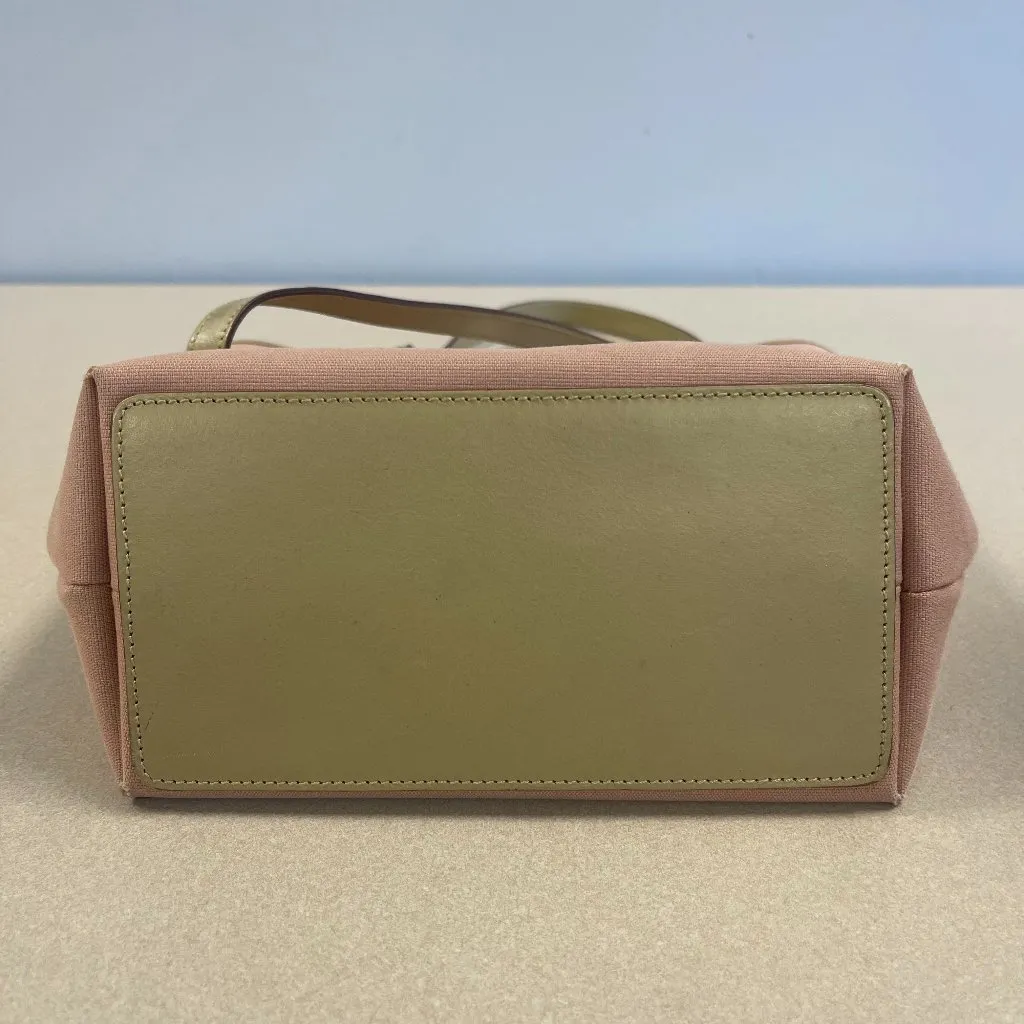 Gucci Vintage Pink Canvas Tote Bag w/ Leather Trim - Preowned - Image 3