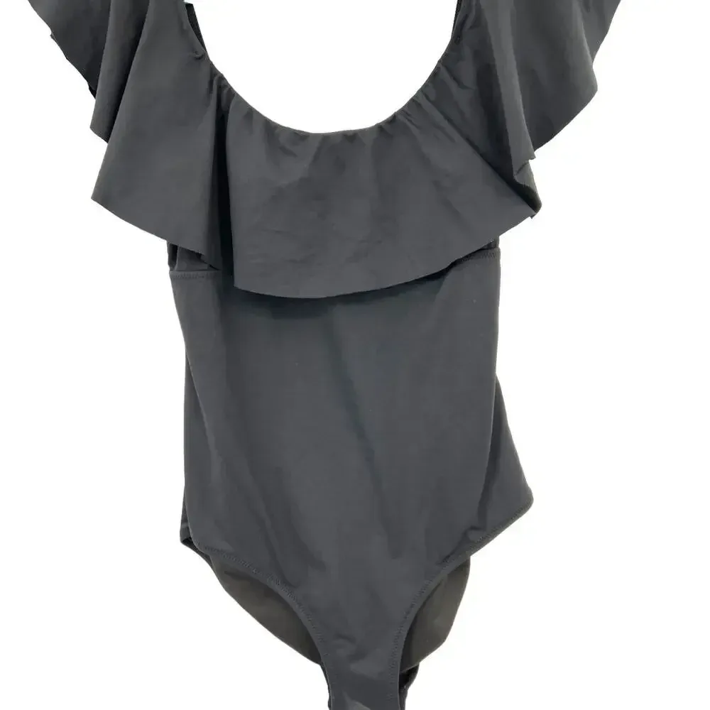 Eberjay Eberjey So Solid‎ Margarita One Piece Swimsuit Black Size Medium - Image 5