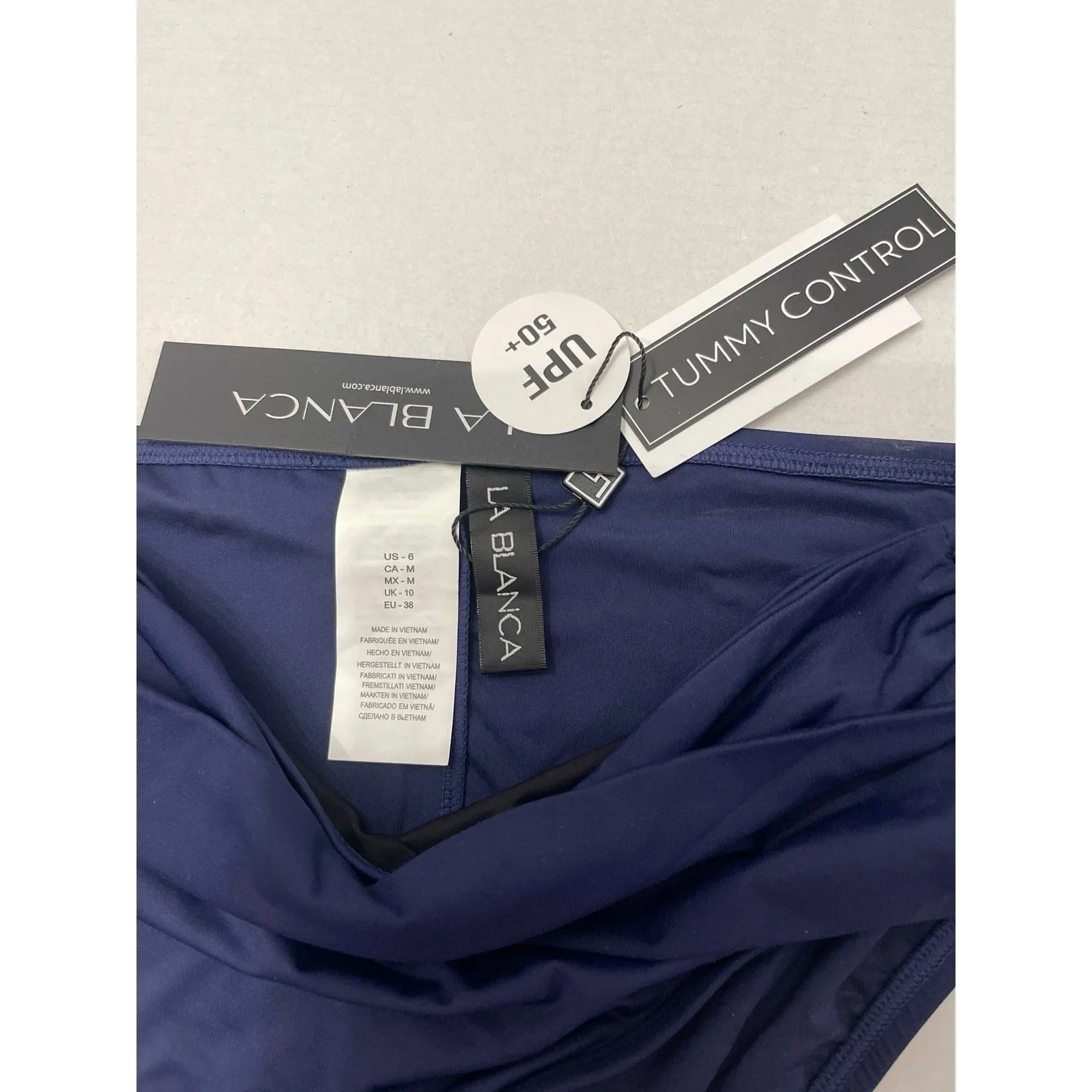 La Blanca Island Goddess Bikini Bottom Indigo Size 6 New With Tags - Image 4