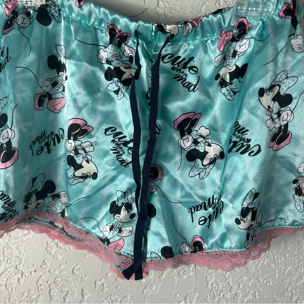Minnie Mouse | Cute When Mad Silky Lace Pajama Shorts Size XL - Image 7