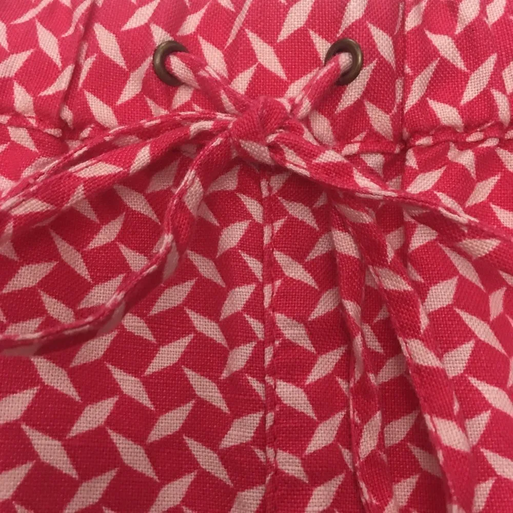 J. Crew Pink Geometric Print Linen Shorts - Image 4