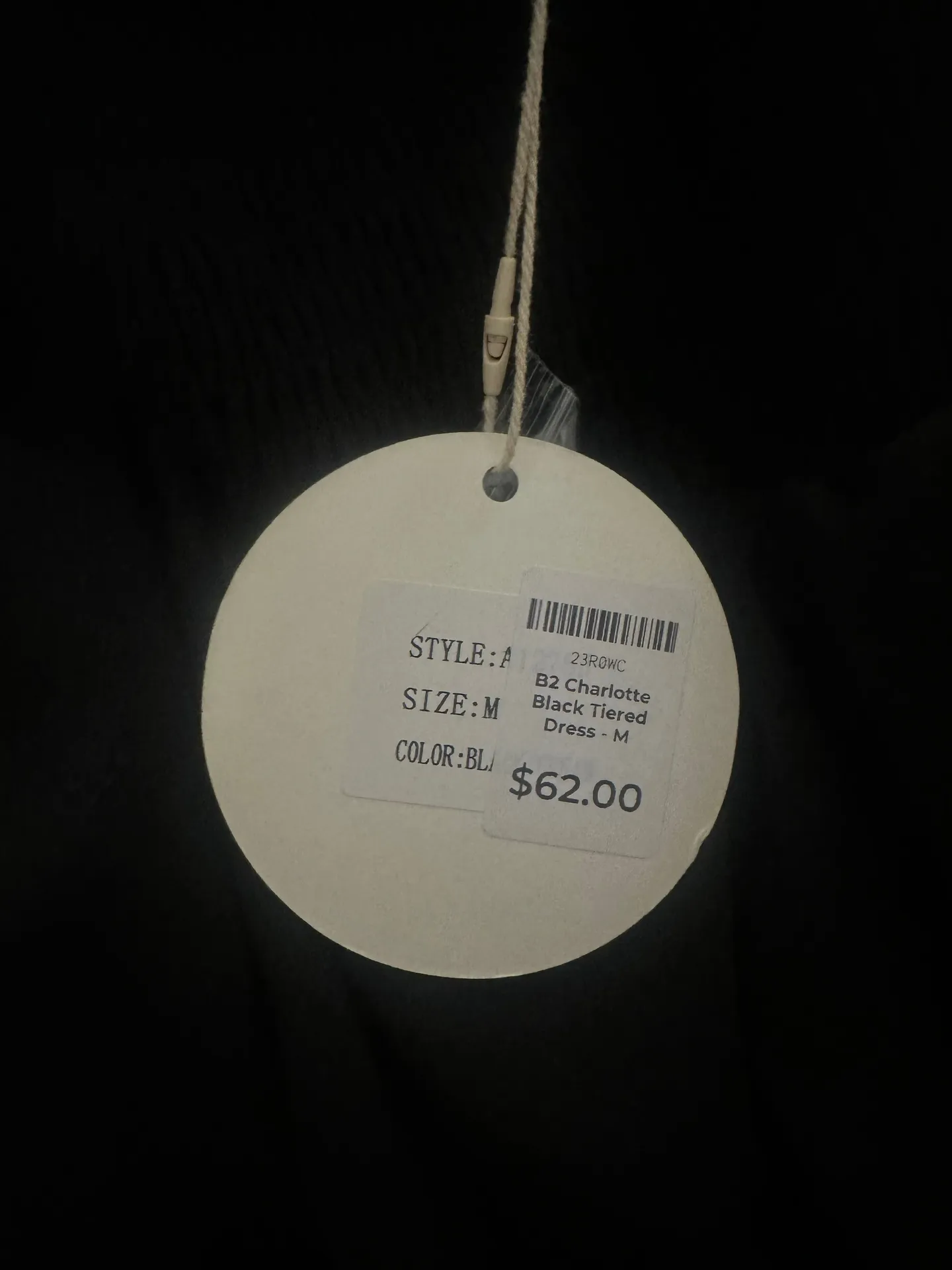 Black Tiered Maxi Dress Size M - Image 2