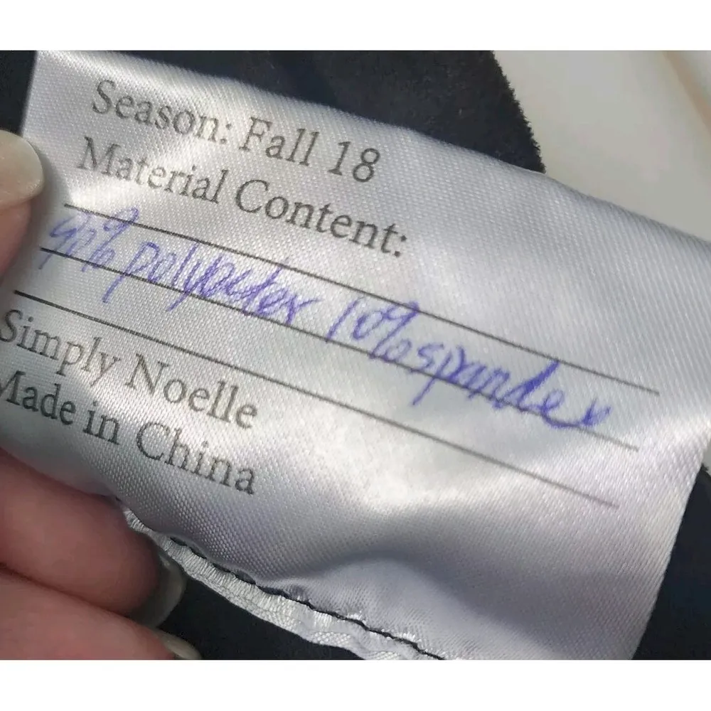 Simply Noelle Black Drape Front Cardigan with Lace-Up Sleeves Open Front Size XS - Image 6