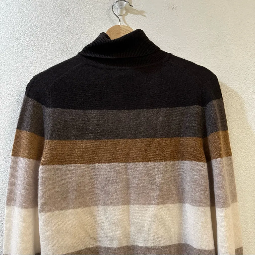 Charter Club Cashmere Striped Turtleneck Pullover Sweater Size Small - Image 7