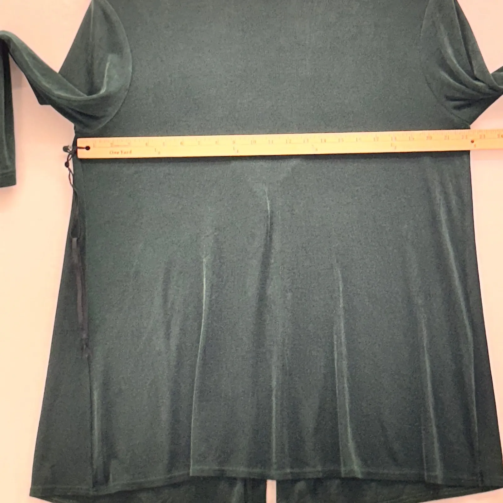 Vikki Vi Vintage Slinky Knit Cardigan Green 14W - Image 11