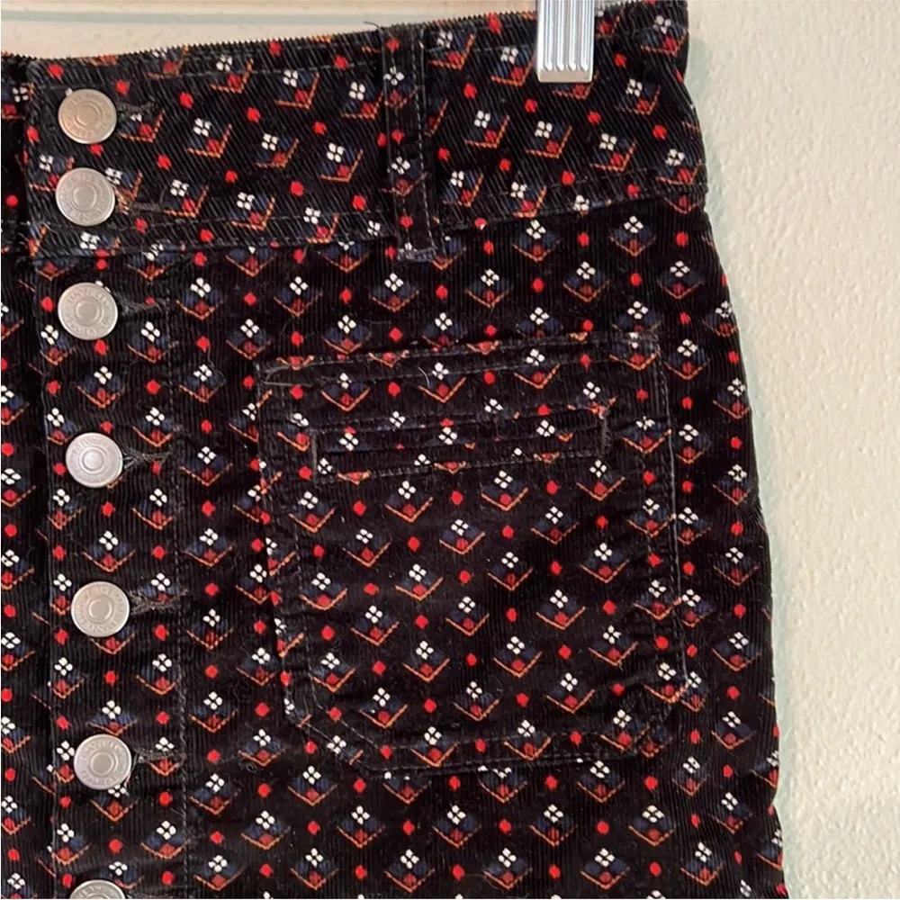 Free people We The Free Joanie corduroy navy mini skirt size 24 = 00 or XXS - Image 5