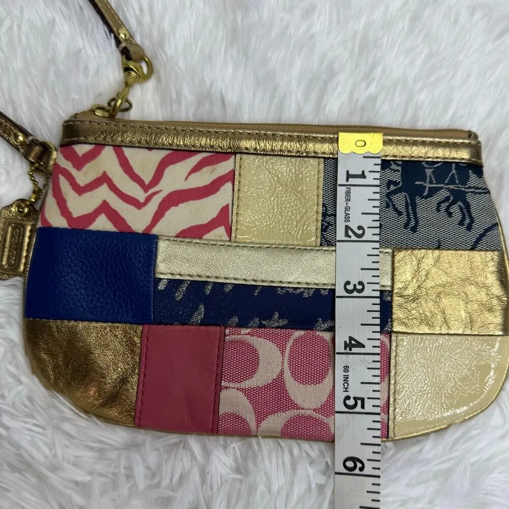COACH Multi-color Patchwork wristlet - Image 7