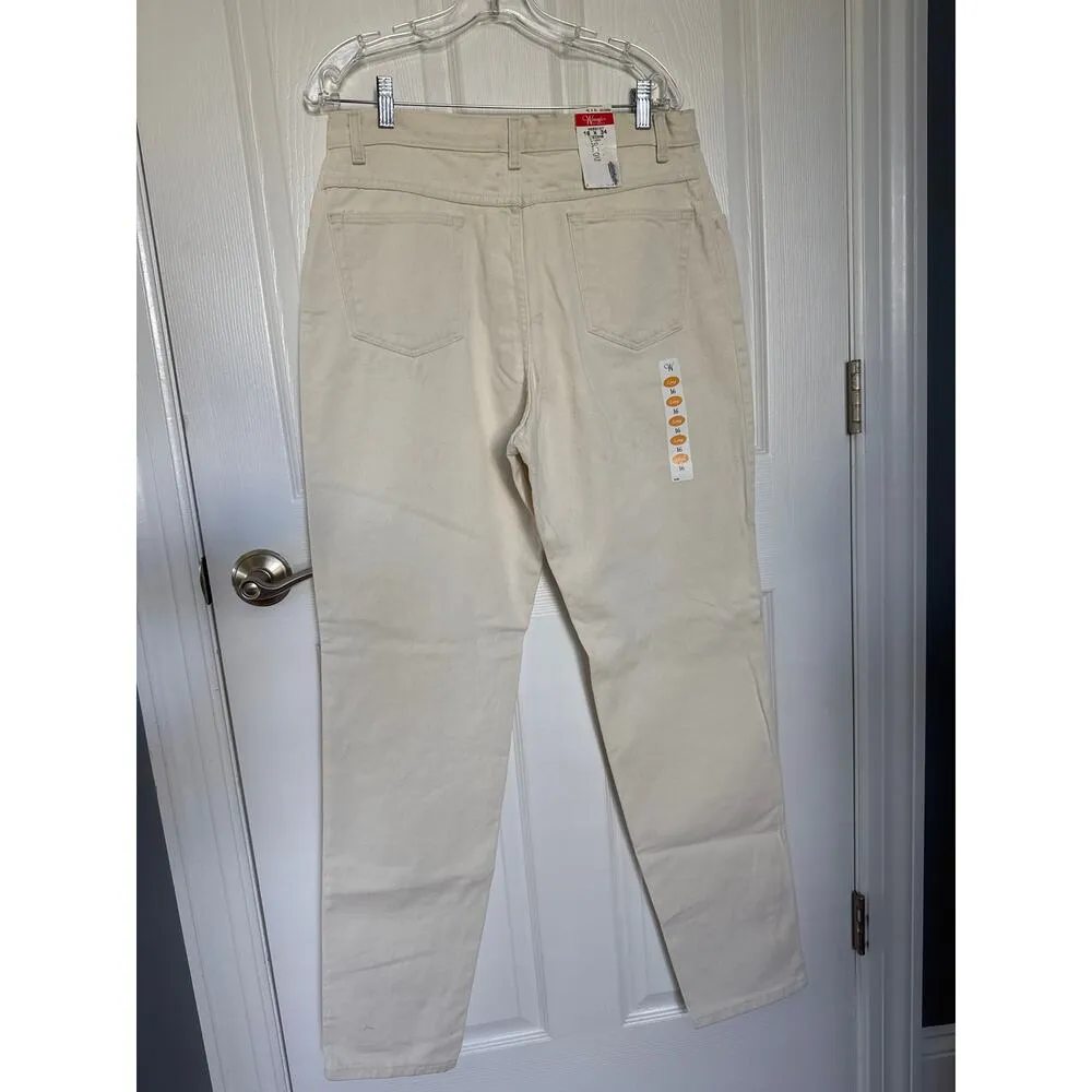 NWT Vintage Wrangler high waisted Jeans for Women stone color 32 waist - Image 14