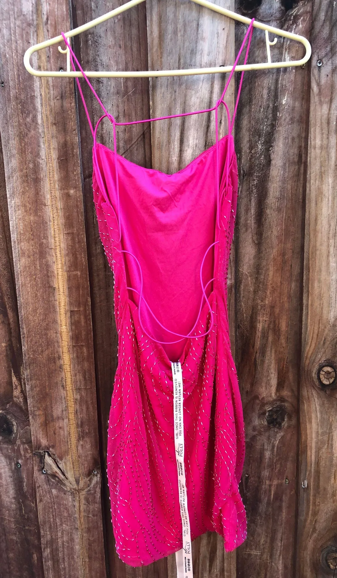 Oh Polly Embellished Multi Strap Mini Dress in Pink - Image 12