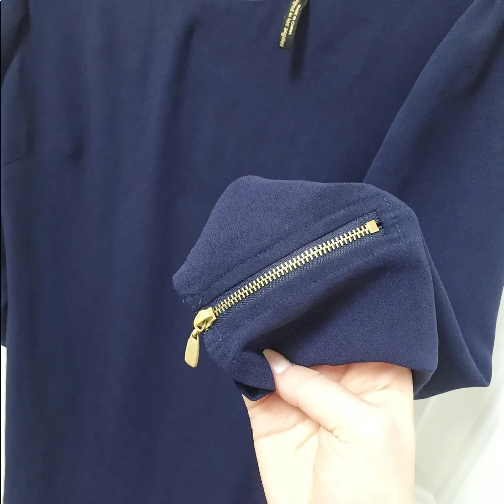 Laundry Navy Long Sleeve Dress - Image 4