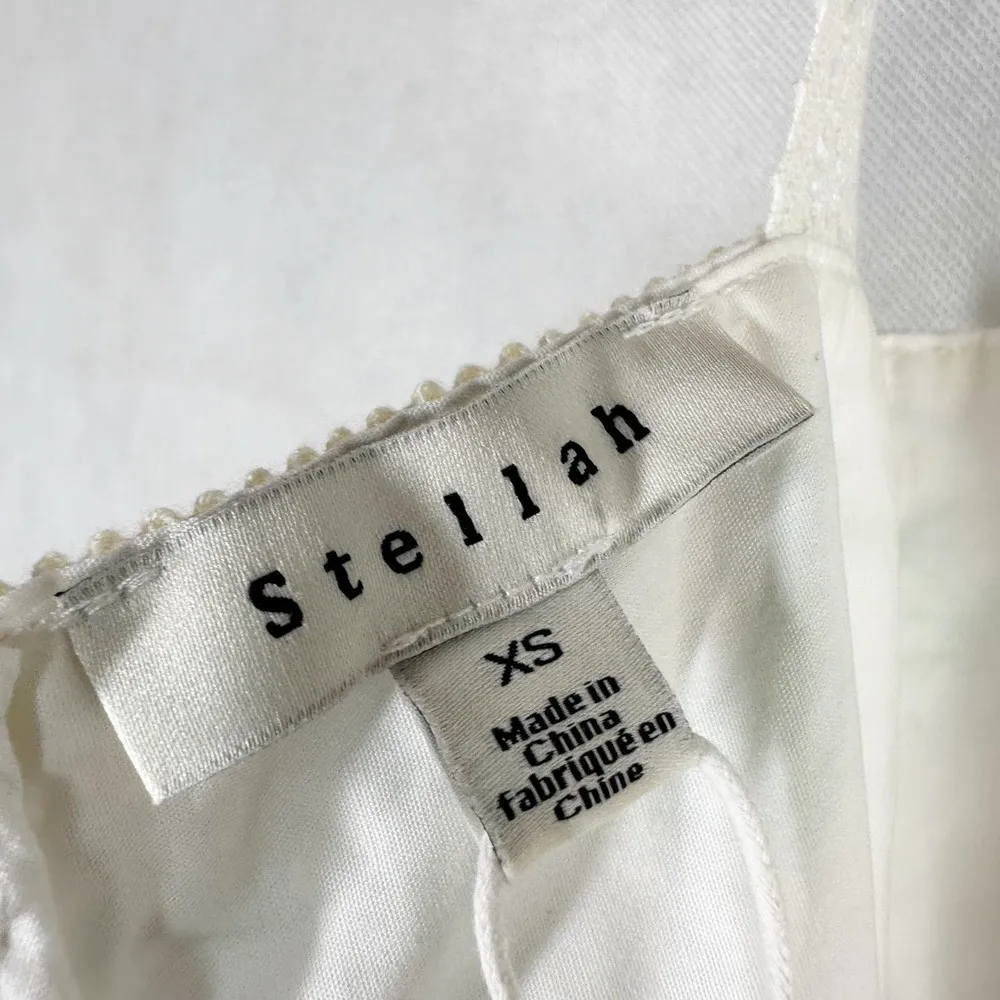 STELLAH Color Block Lace Trim Midi Visit Dress Size XS - Image 7