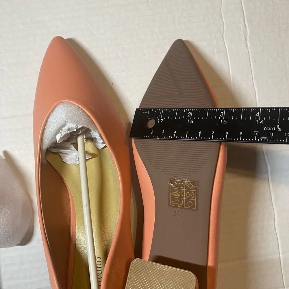 C.PARAVANO Women’s Low Block Heel Pink Pumps Size EU 38 US 7.5 New SEE DESCRIPTI - Image 6