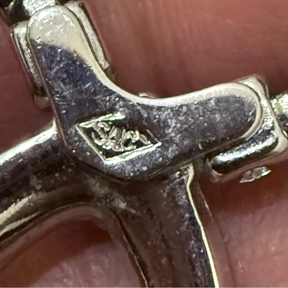 Vintage SAC Sarah Coventry Clear Pave Rhinestones Silver - Image 15