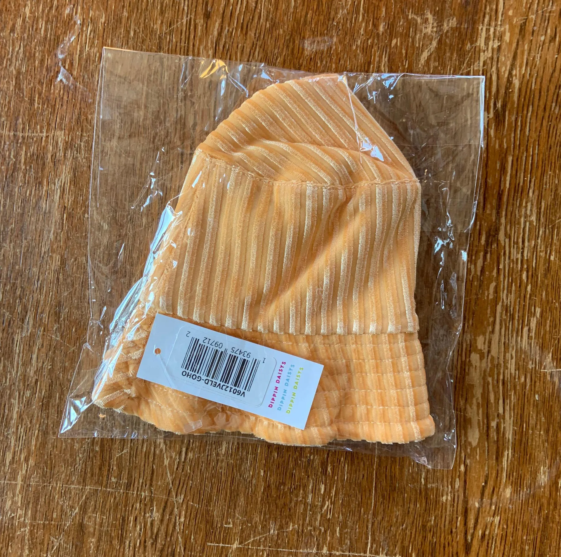 dippin daisy's swimwear Ribbed Orange Bucket Hat - Image 5