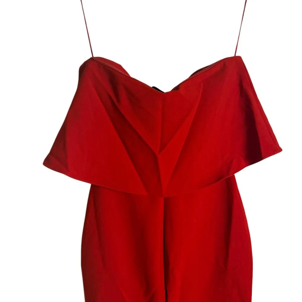 Likely Driggs Scarlet Red Strapless Knee Length Sheath Dress Size 2 - Image 9