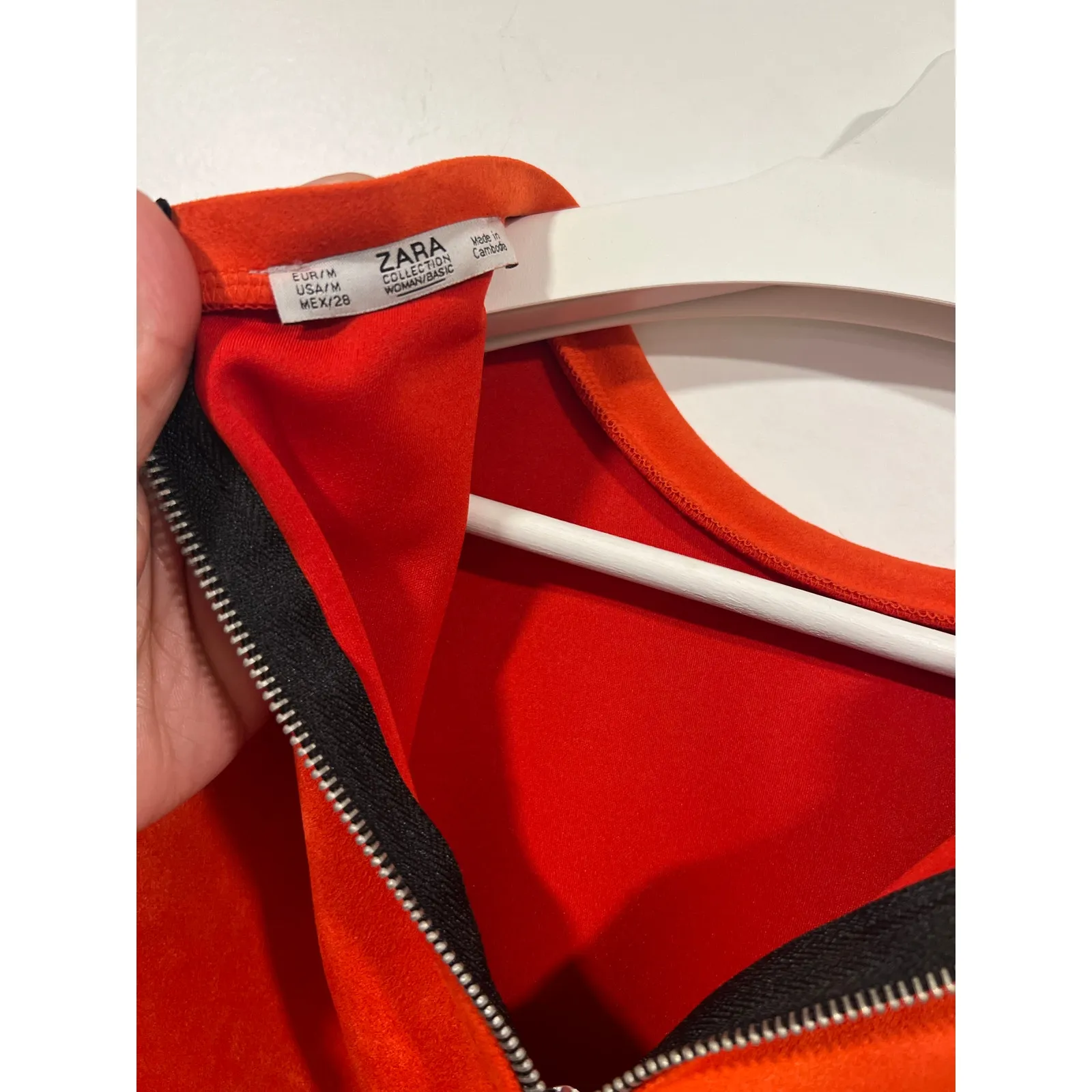 ZARA Minimalist Vegan Suede Black Short Sleeve T Shirt Style  Dress   Medium - Image 6