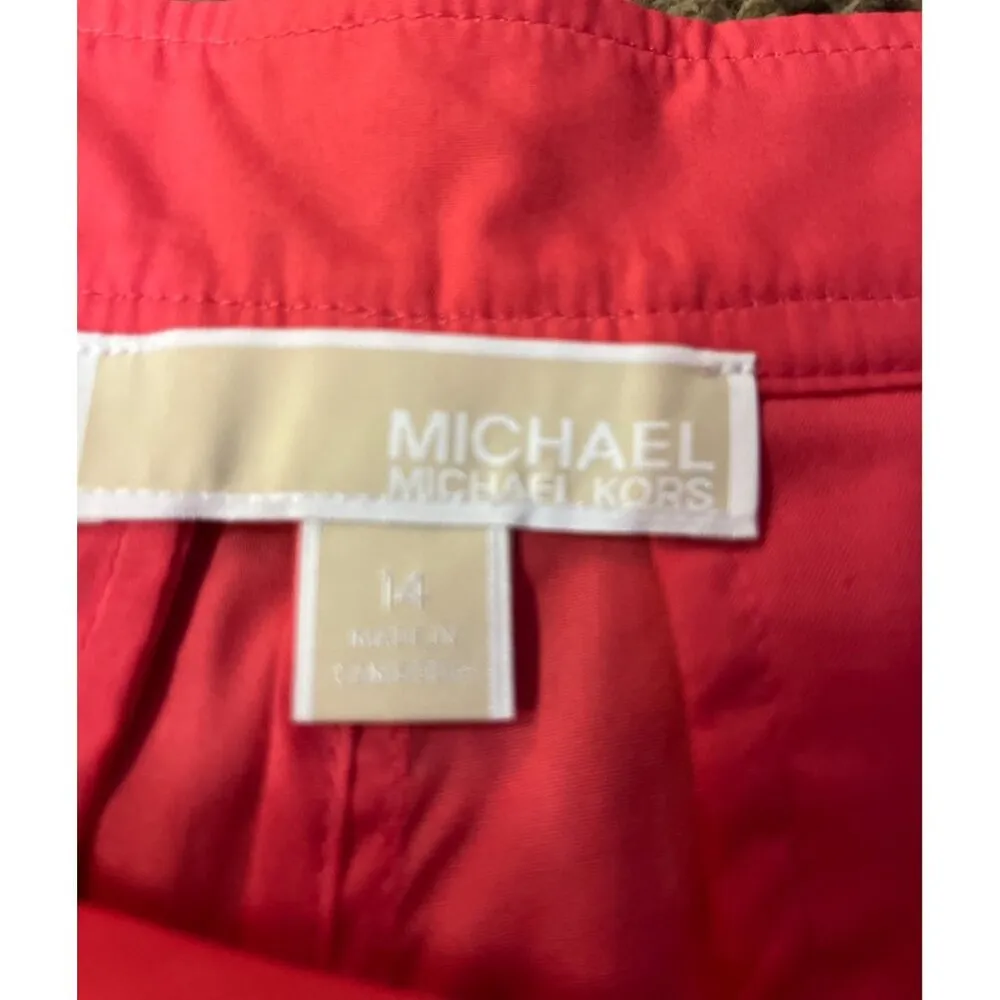 Michael Michael Kors Shorts Womens 14 NEW Geranium - Image 5