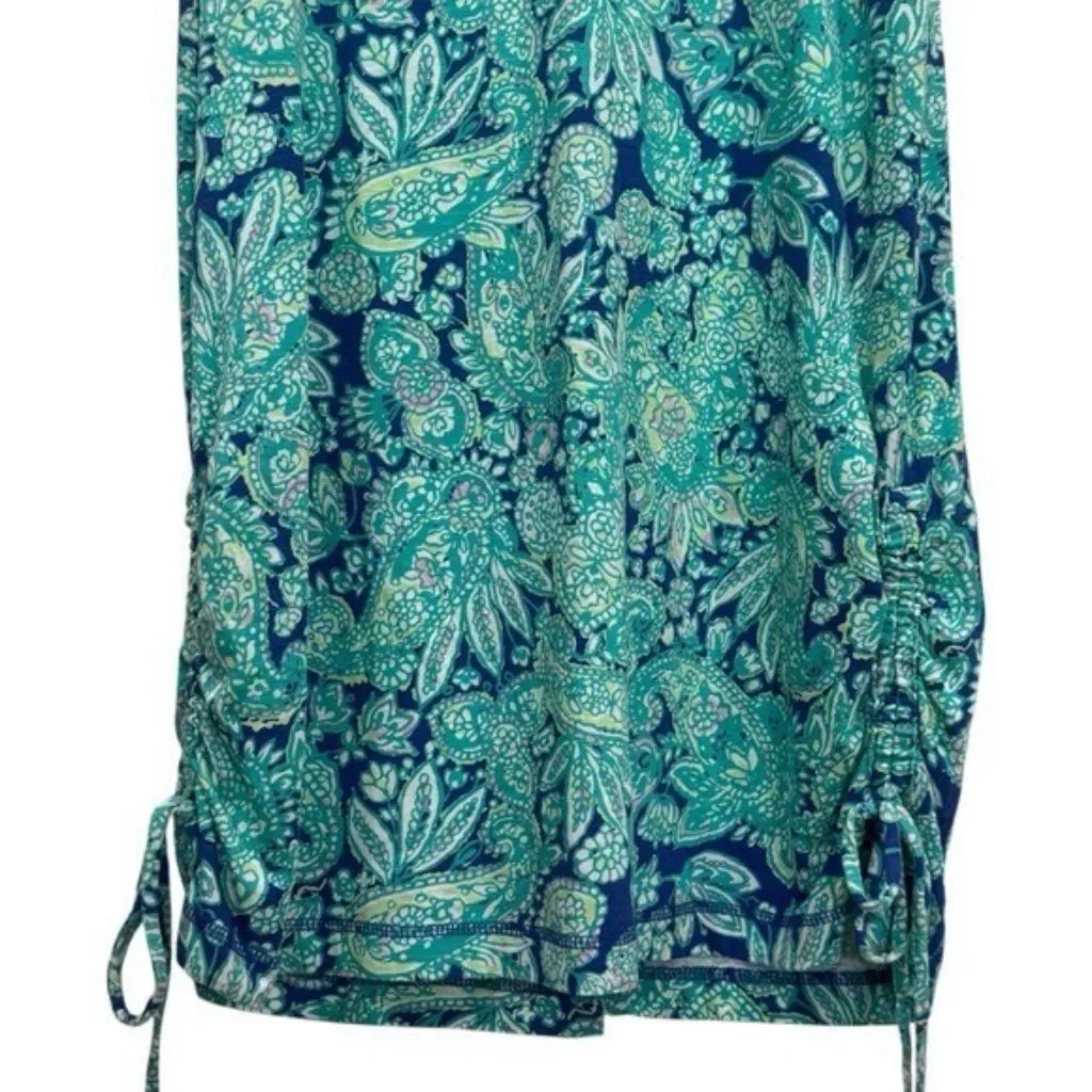 T by Talbots Paisley Floral Mini Dress Resort Vacation Travel Coastal SP - Image 4