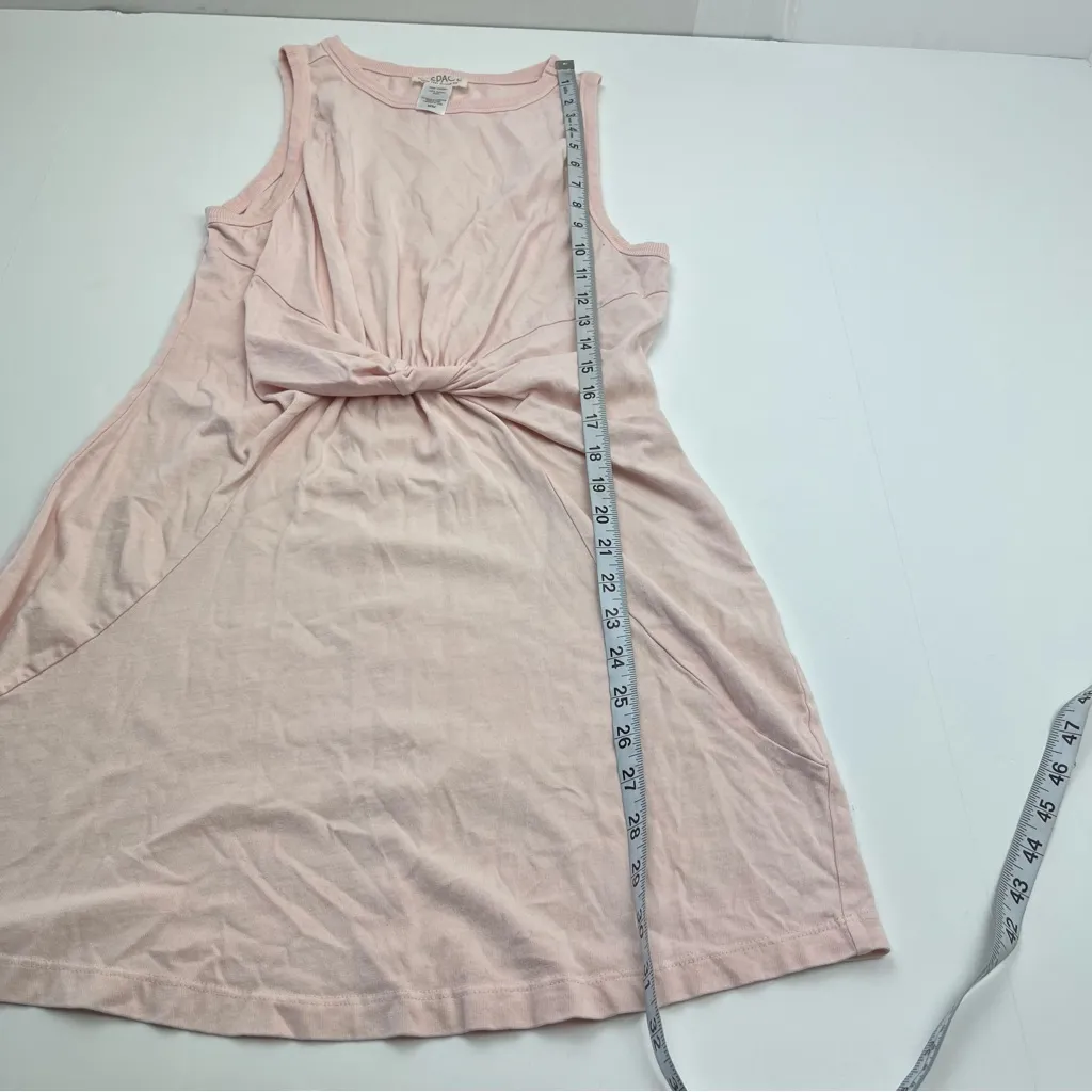 L*Space Baby Pink Sleeveless Dress Womens Medium 100%‎ Cotton Stretch *FLAWED - Image 9