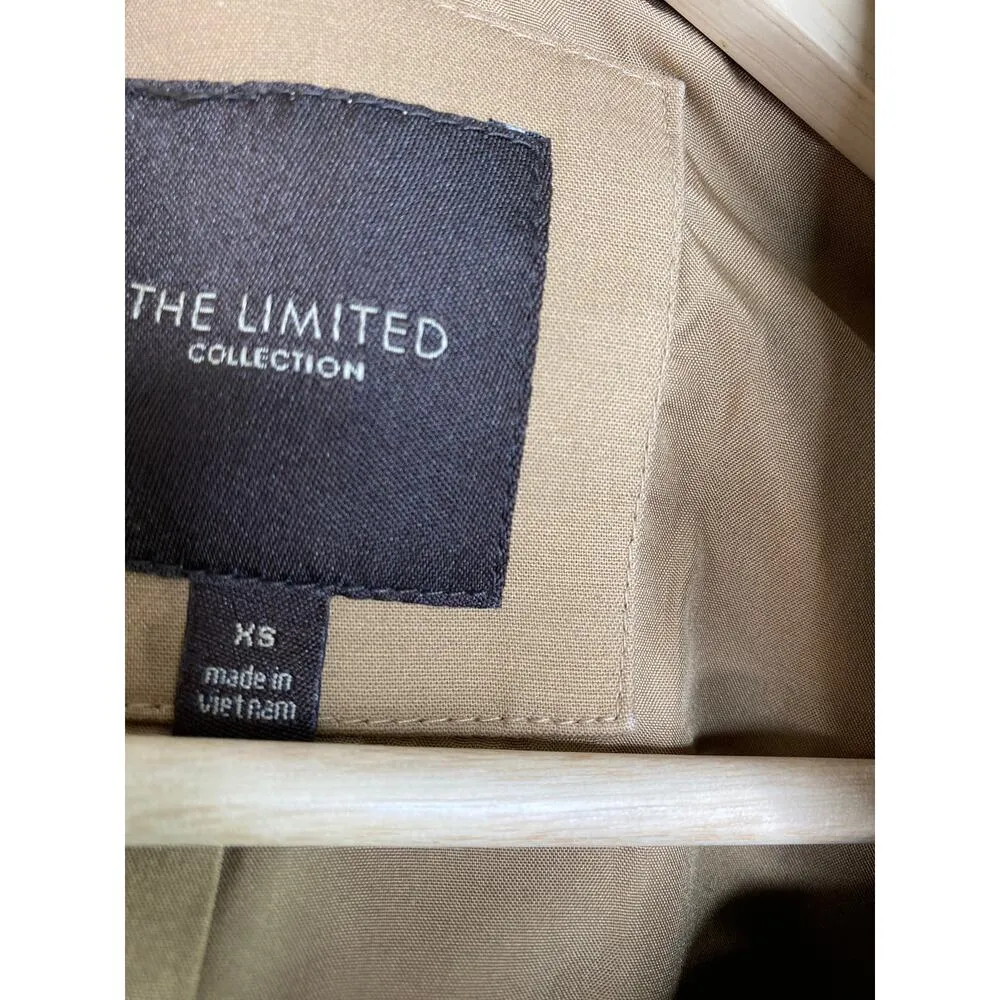 The Limited Collection Khaki Tan One Button Blazer Jacket Women XS Office Career - Image 5